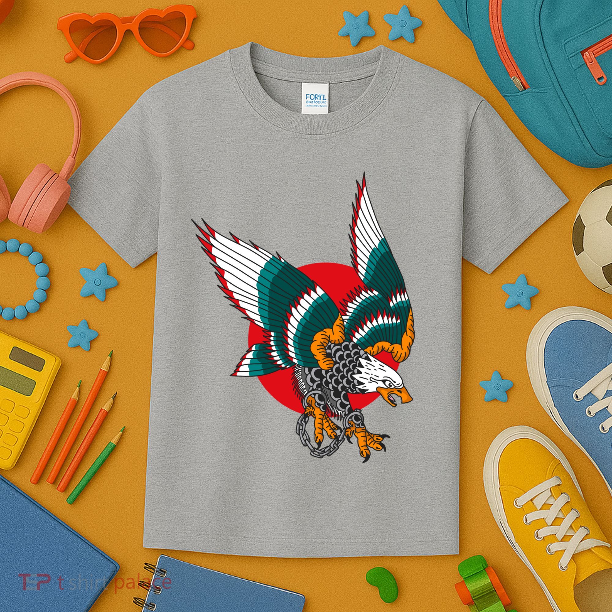 Eagle Handcuffs Kids T-Shirt