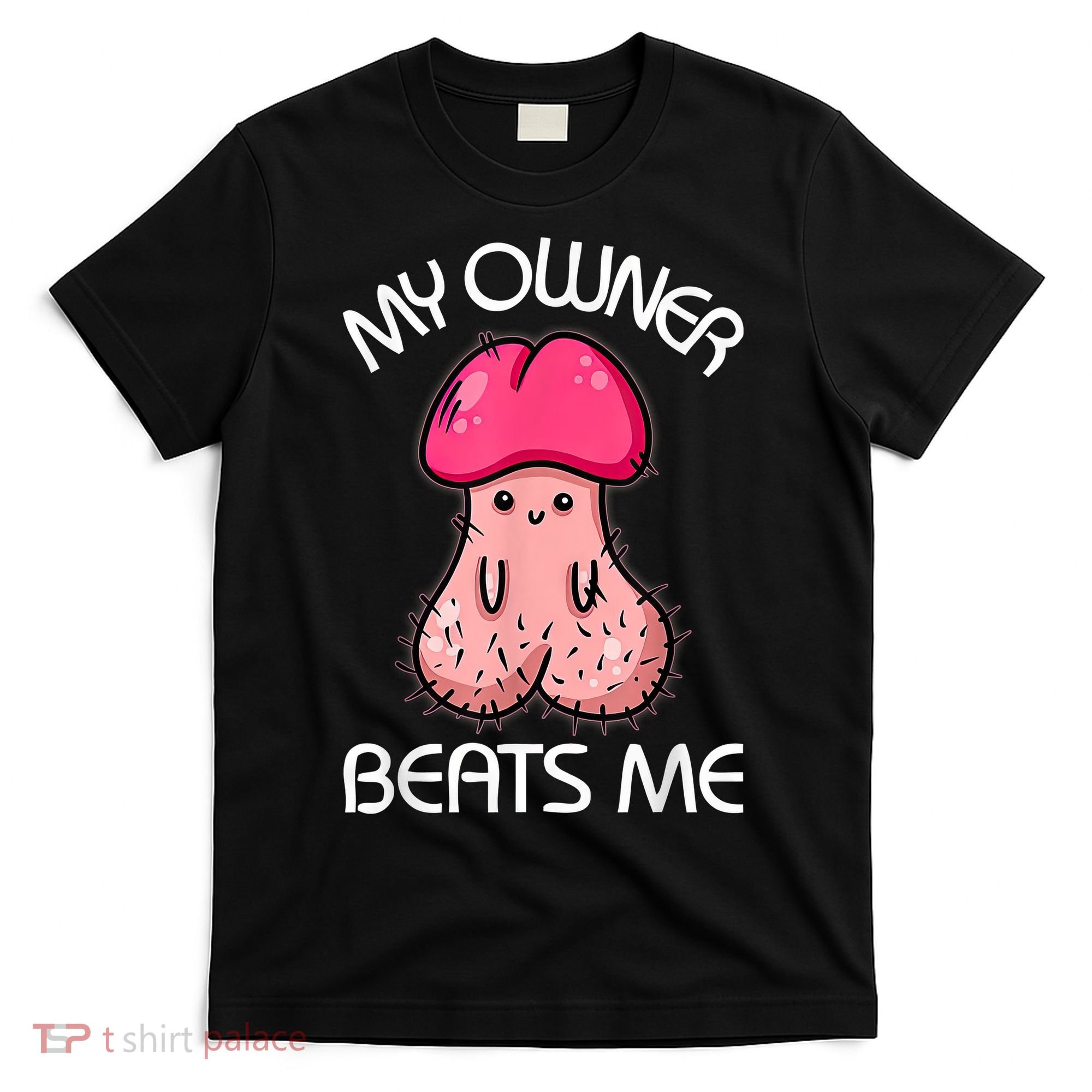 Embarrassing Adult Humor Inappropriate My Owner Beats Me T-Shirt
