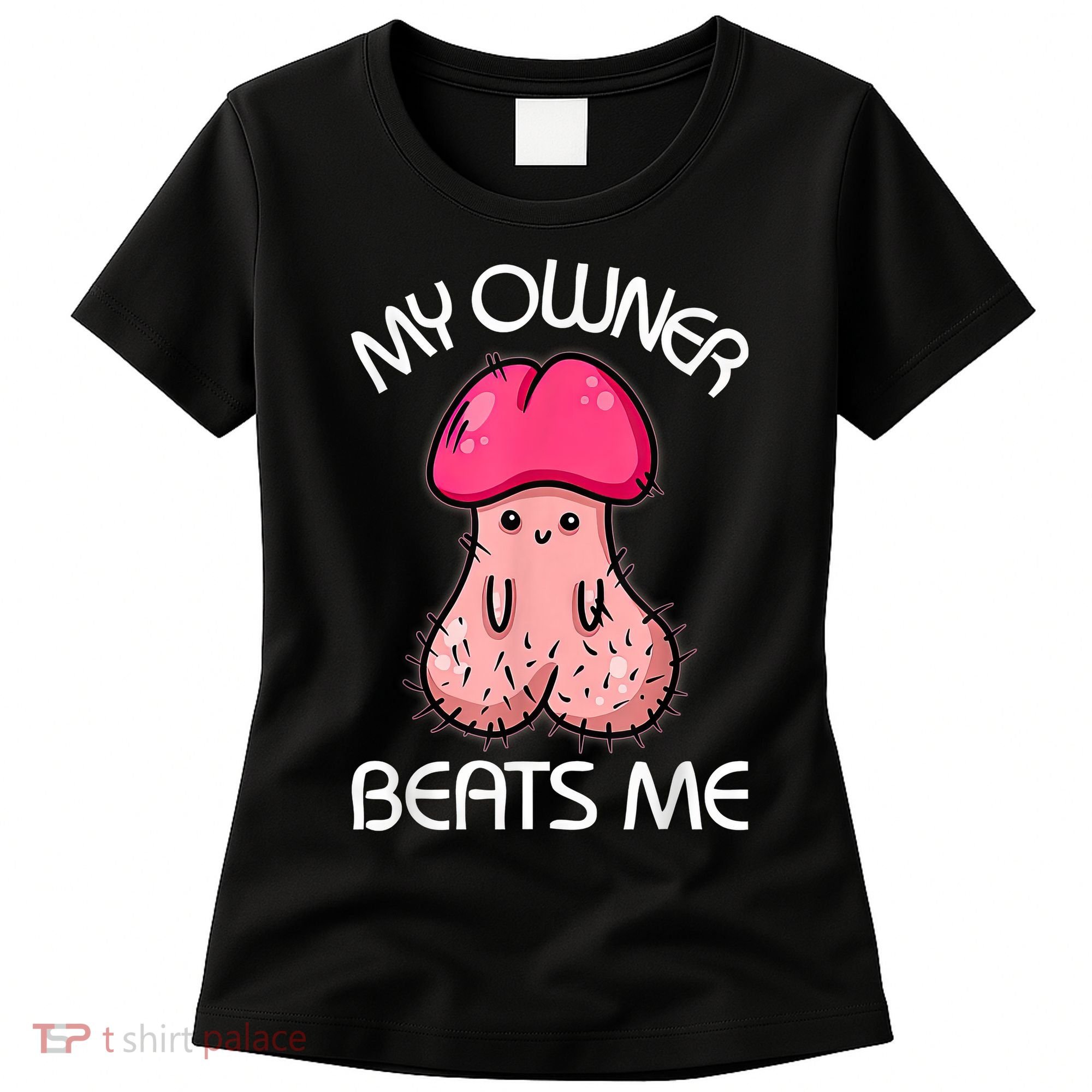 Embarrassing Adult Humor Inappropriate My Owner Beats Me Women's T-Shirt