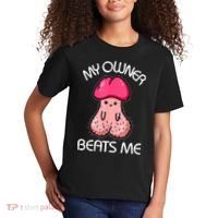 Embarrassing Adult Humor Inappropriate My Owner Beats Me Kids T-Shirt thumb 2