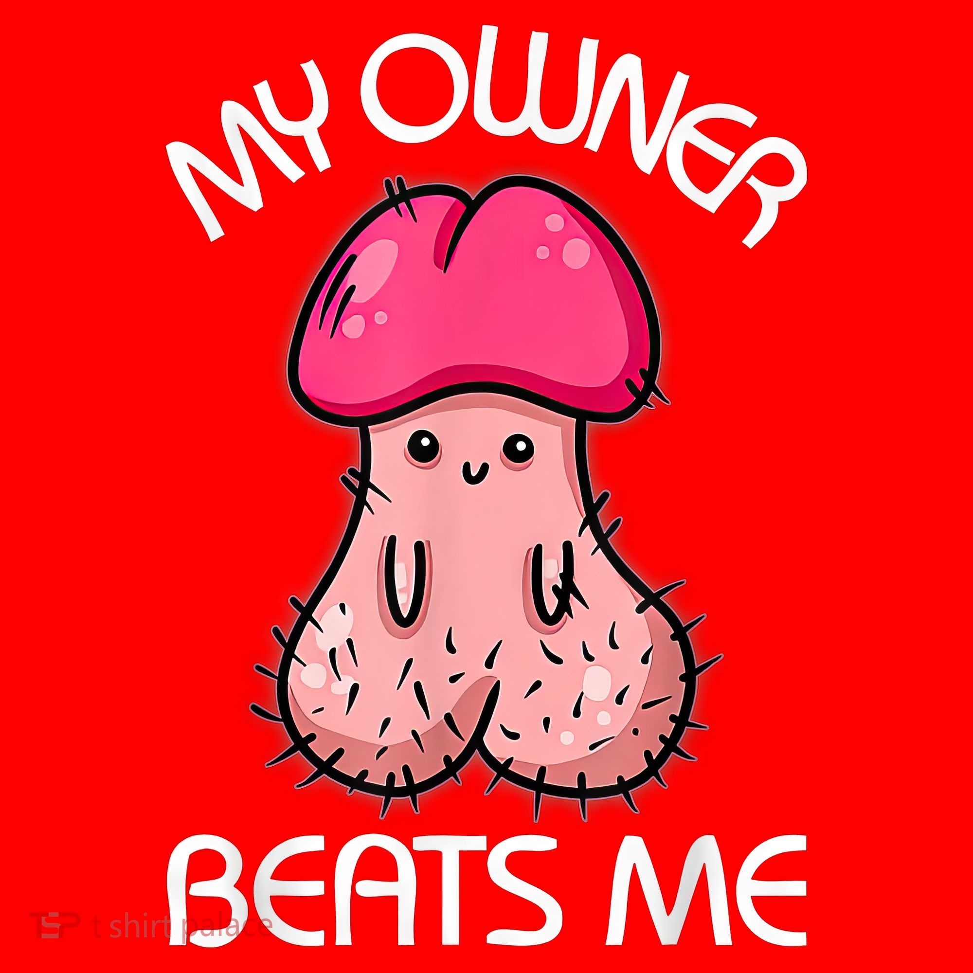 Embarrassing Adult Humor Inappropriate My Owner Beats Me Santa Hat
