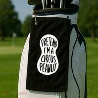 Easy Adult Halloween Costumes Pretend IM A Circus Peanut Golf Towel thumb 2