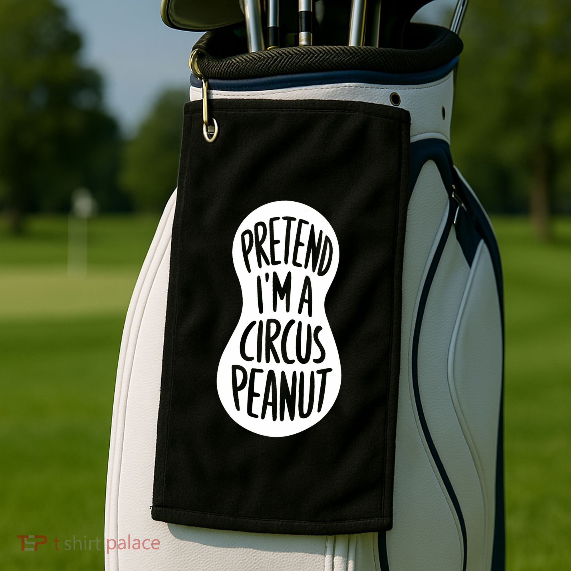 Easy Adult Halloween Costumes Pretend IM A Circus Peanut Golf Towel