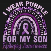 Epilepsy Awareness I Wear Purple For My Son Epilepsy  Women's Hoodie thumb 2
