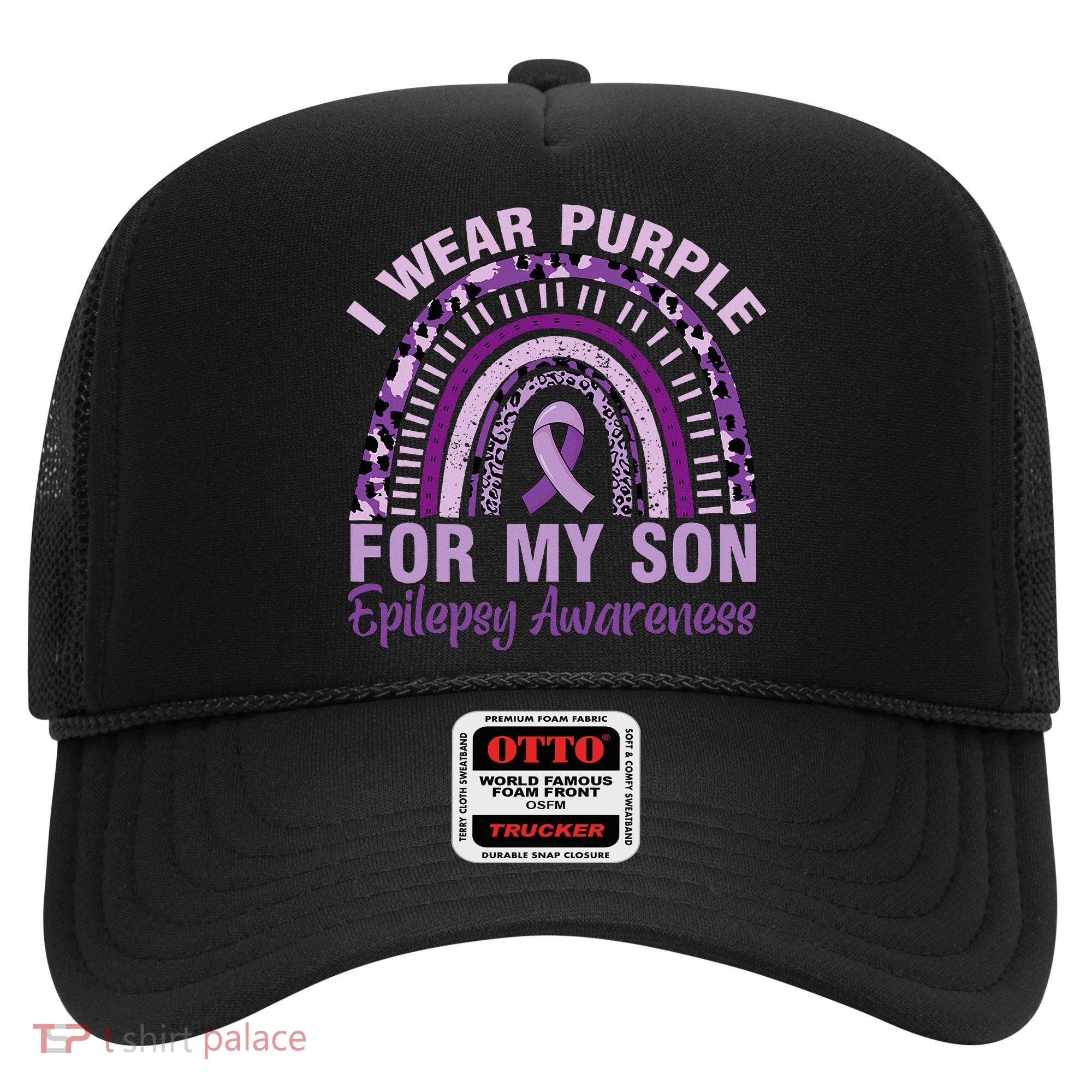 Epilepsy Awareness I Wear Purple For My Son Epilepsy  Hat