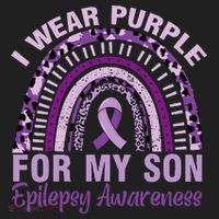 Epilepsy Awareness I Wear Purple For My Son Epilepsy  Hat thumb 2