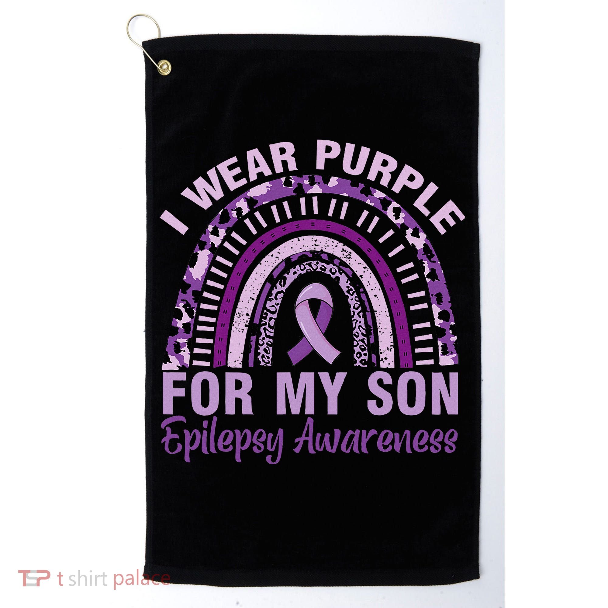 Epilepsy Awareness I Wear Purple For My Son Epilepsy  Golf Towel