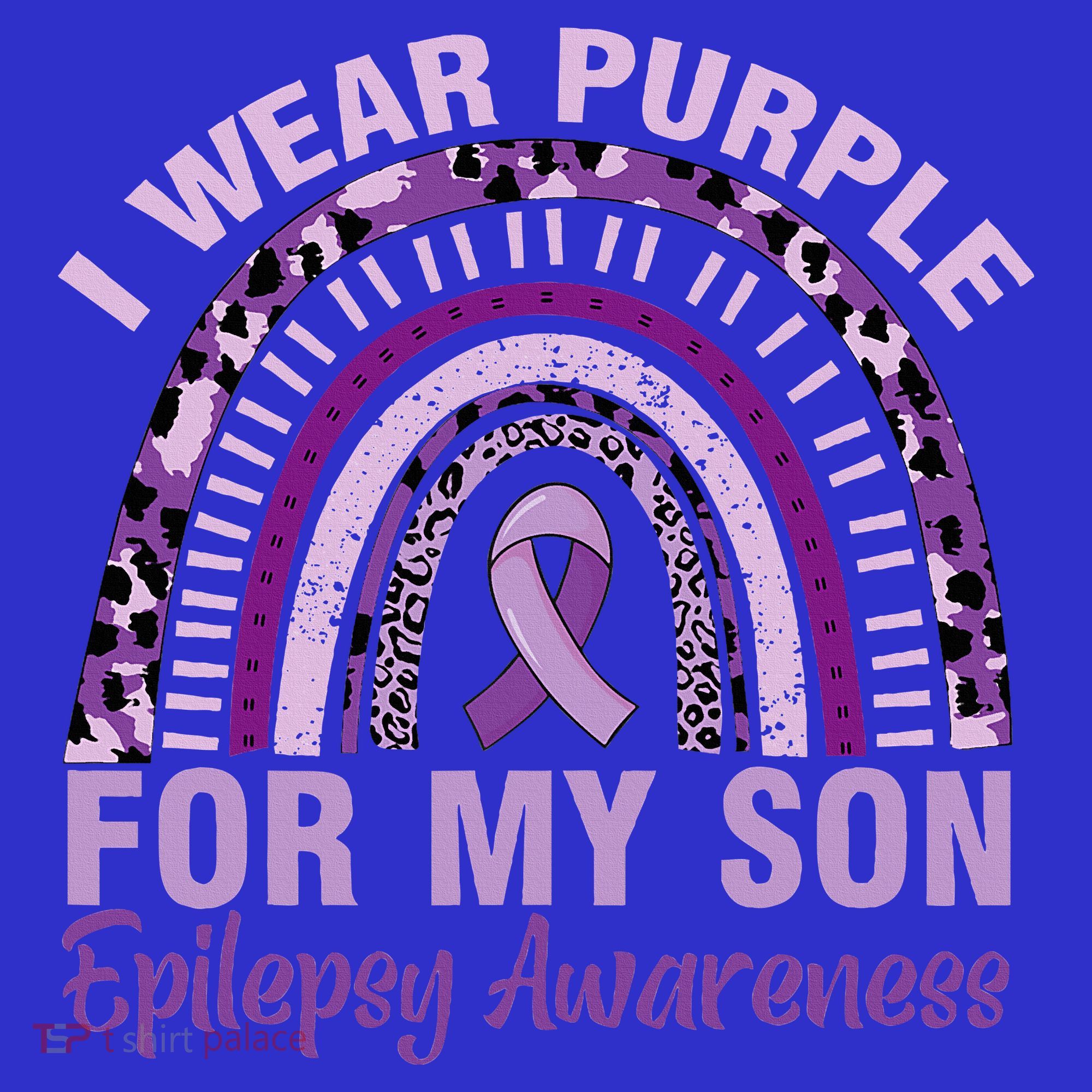 Epilepsy Awareness I Wear Purple For My Son Epilepsy  Apron