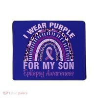 Epilepsy Awareness I Wear Purple For My Son Epilepsy  Mousepad thumb 0