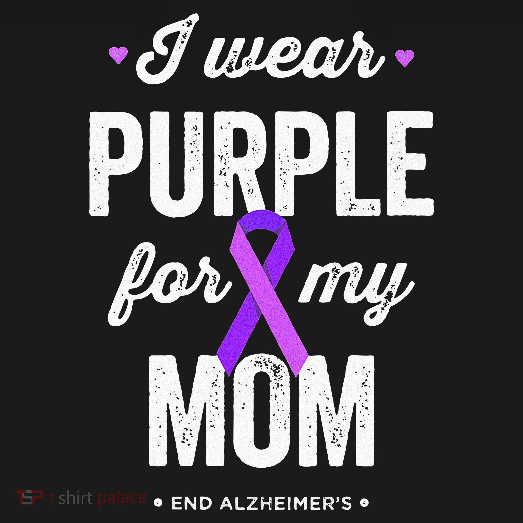 End Alz I Wear Purple For My Mom Alzheimers Awareness Women's Hoodie