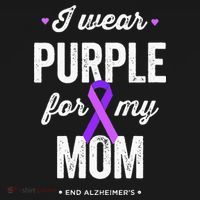 End Alz I Wear Purple For My Mom Alzheimers Awareness Women's Tank Top thumb 5