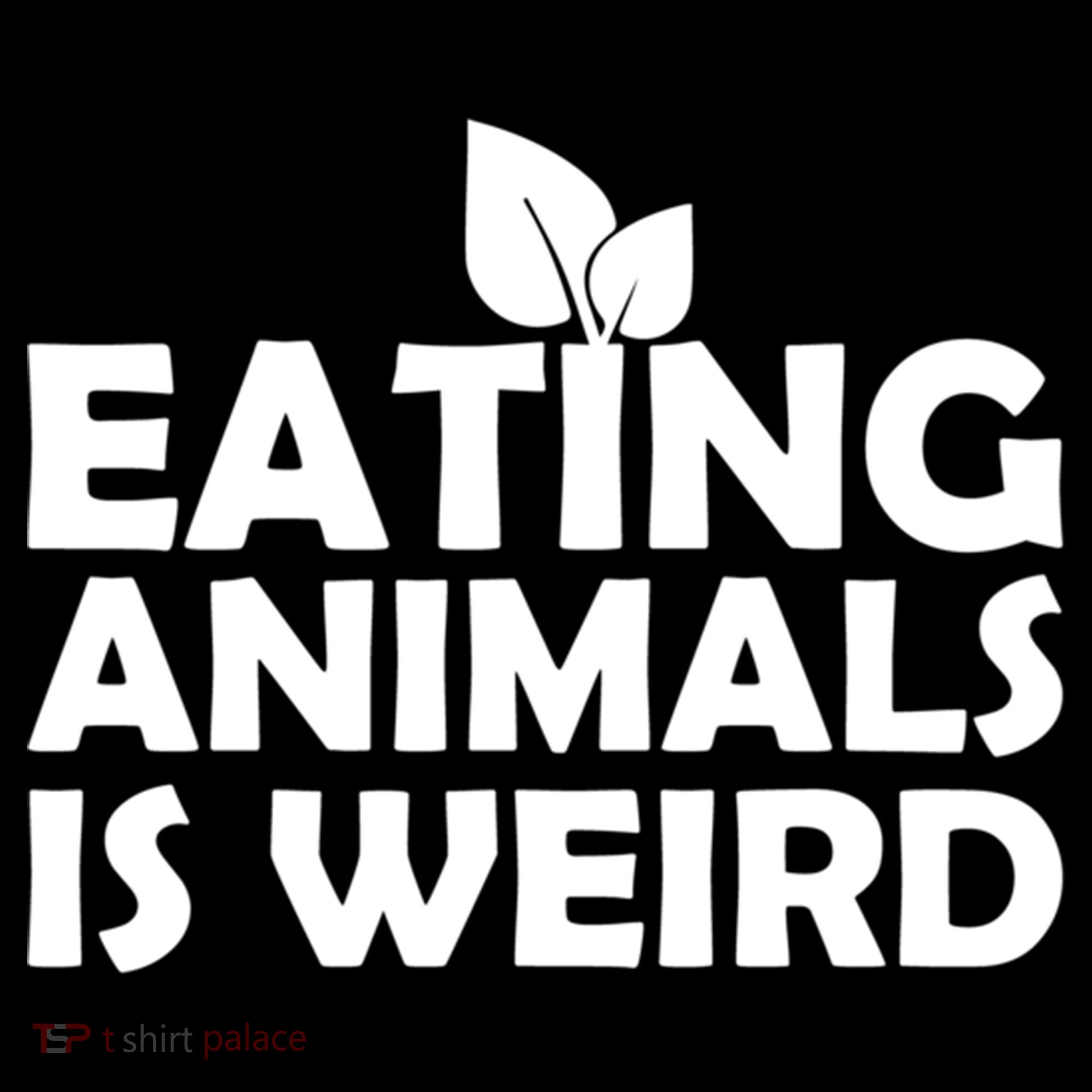 Eating Animals Is Weird Gift Vegan Vegetarian Support Women's Hoodie