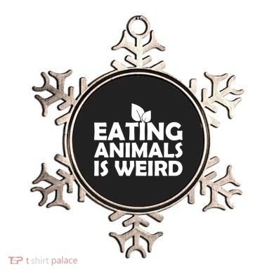 Eating Animals Is Weird Gift Vegan Vegetarian Support Ornament