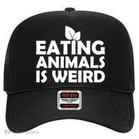Eating Animals Is Weird Gift Vegan Vegetarian Support Hat thumb 0