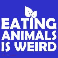 Eating Animals Is Weird Gift Vegan Vegetarian Support Women's Tank Top thumb 5
