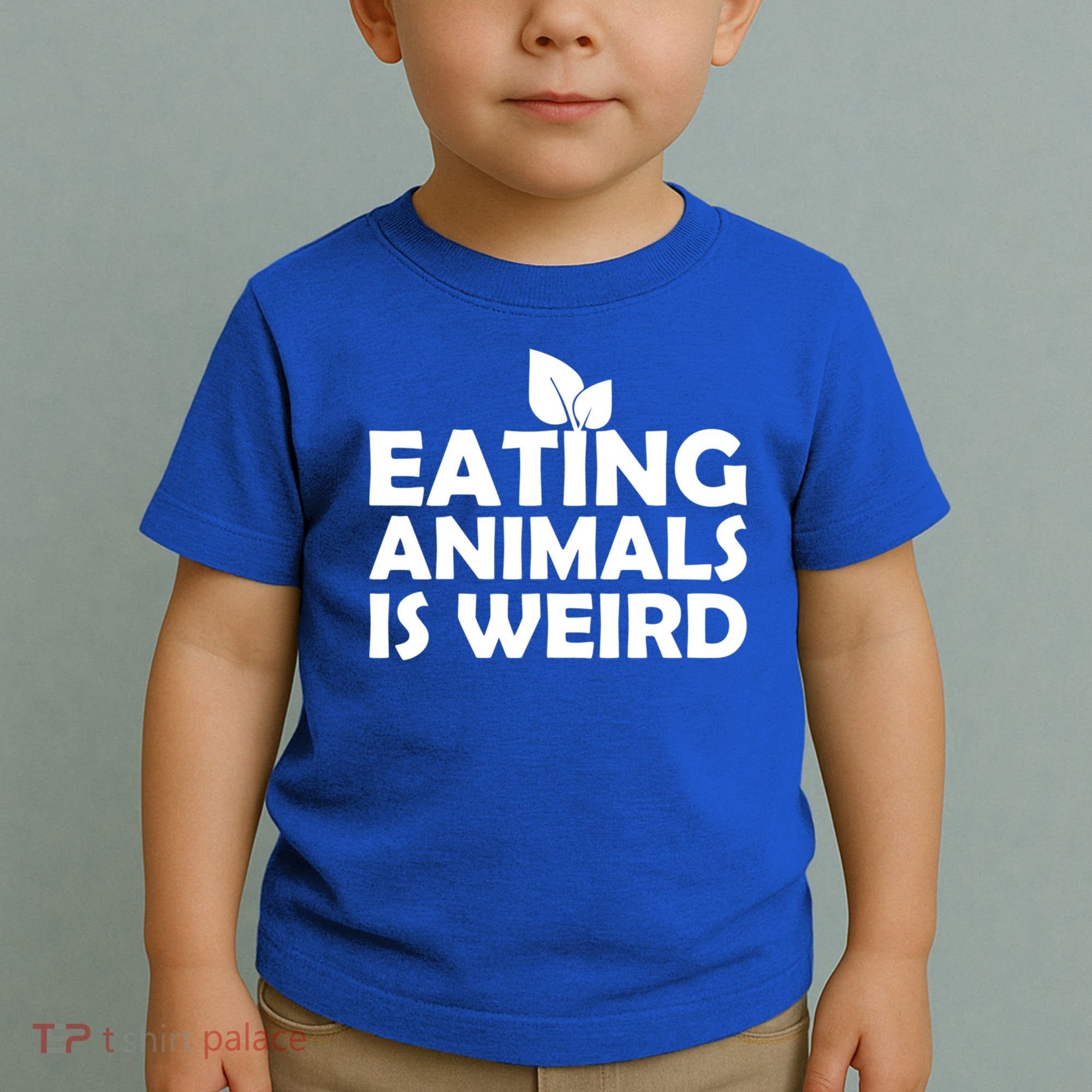 Eating Animals Is Weird Gift Vegan Vegetarian Support Toddler T-Shirt