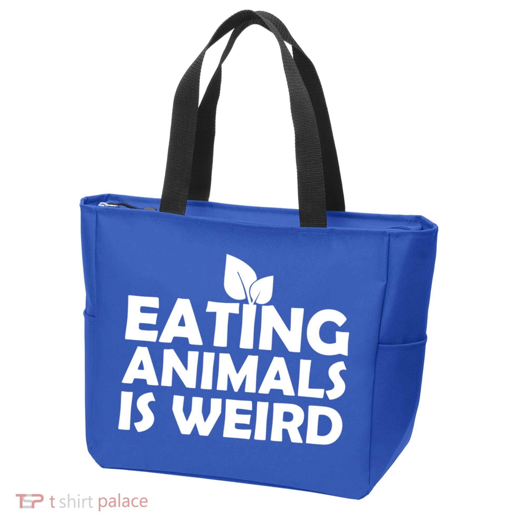 Eating Animals Is Weird Gift Vegan Vegetarian Support Tote Bag