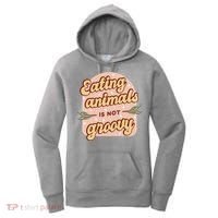 Eating Animals Is Not Groovy Vegan Life Women's Hoodie thumb 0