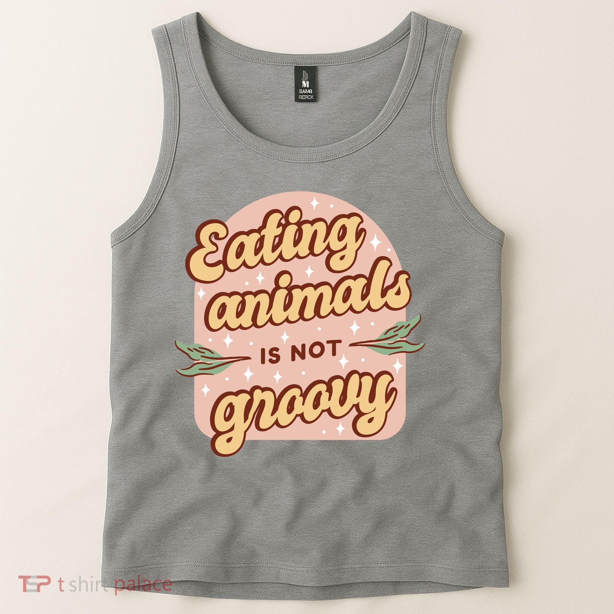 Eating Animals Is Not Groovy Vegan Life Tank Top