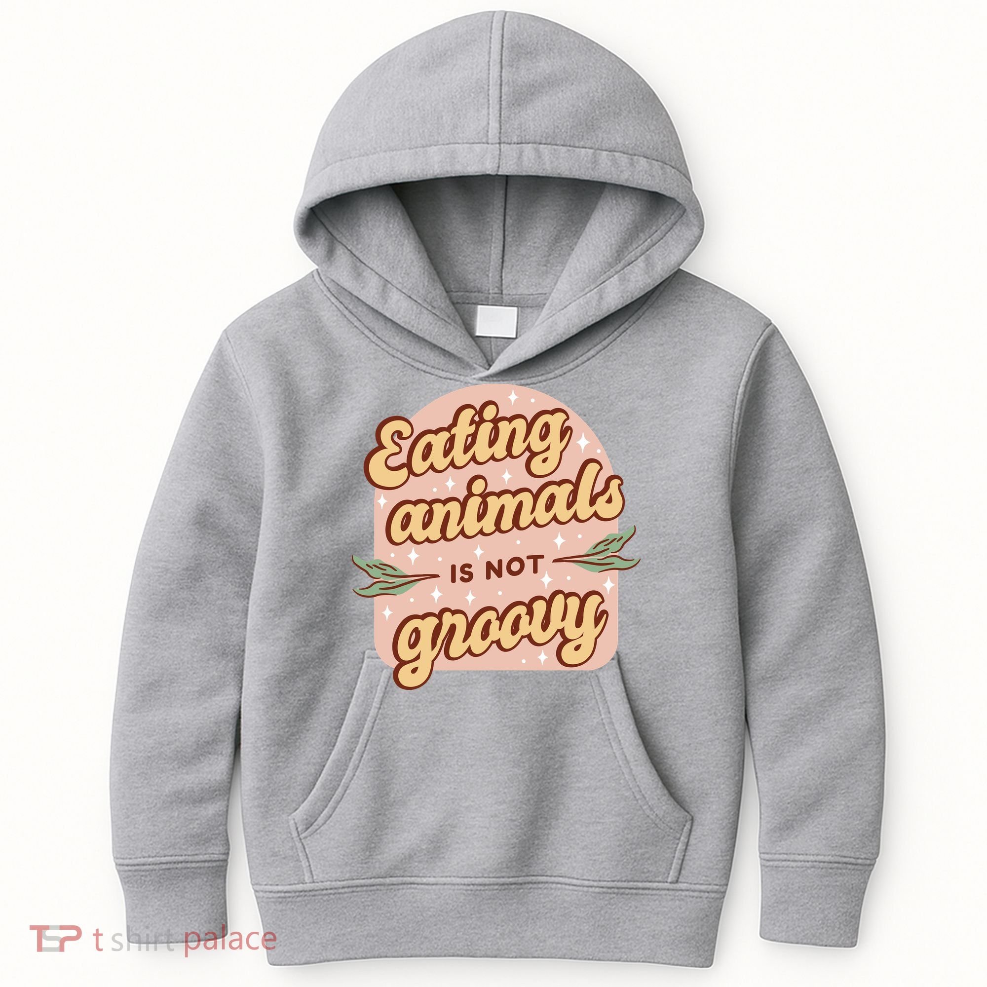 Eating Animals Is Not Groovy Vegan Life Kids Hoodie