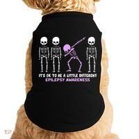 Epilepsy Awareness It's Ok To Be A Little Different Purple Doggie Tank thumb 0