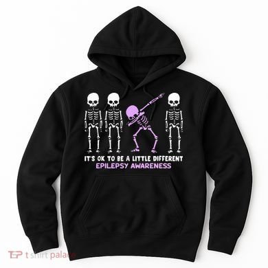 Epilepsy Awareness It's Ok To Be A Little Different Purple Hoodie