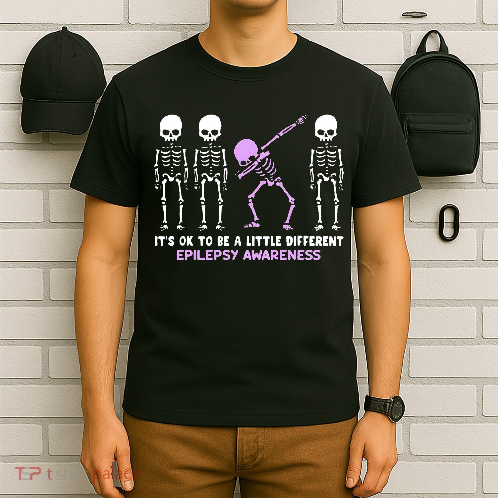 Epilepsy Awareness It's Ok To Be A Little Different Purple T-Shirt