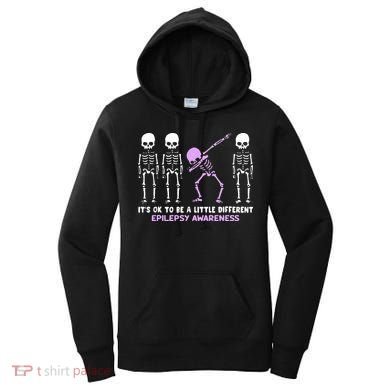 Epilepsy Awareness It's Ok To Be A Little Different Purple Women's Hoodie