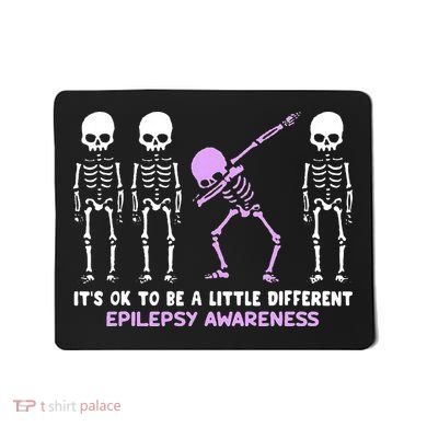Epilepsy Awareness It's Ok To Be A Little Different Purple Mousepad