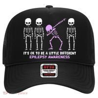 Epilepsy Awareness It's Ok To Be A Little Different Purple Hat thumb 0