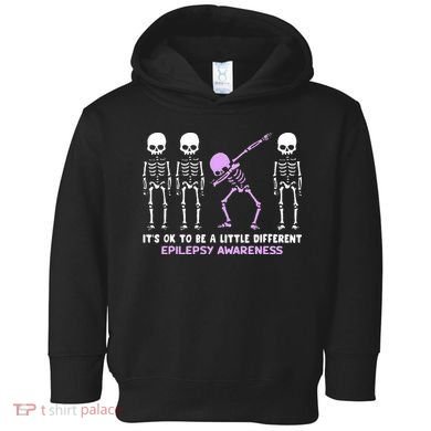 Epilepsy Awareness It's Ok To Be A Little Different Purple Toddler Hoodie