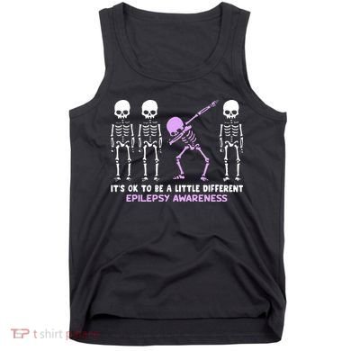 Epilepsy Awareness It's Ok To Be A Little Different Purple Tank Top