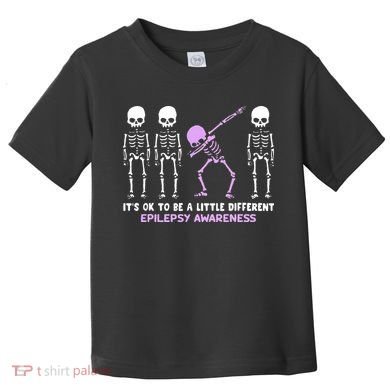 Epilepsy Awareness It's Ok To Be A Little Different Purple Toddler T-Shirt