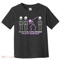 Epilepsy Awareness It's Ok To Be A Little Different Purple Toddler T-Shirt thumb 0