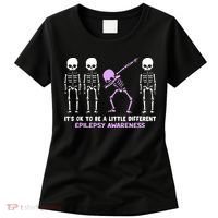 Epilepsy Awareness It's Ok To Be A Little Different Purple Women's T-Shirt thumb 0
