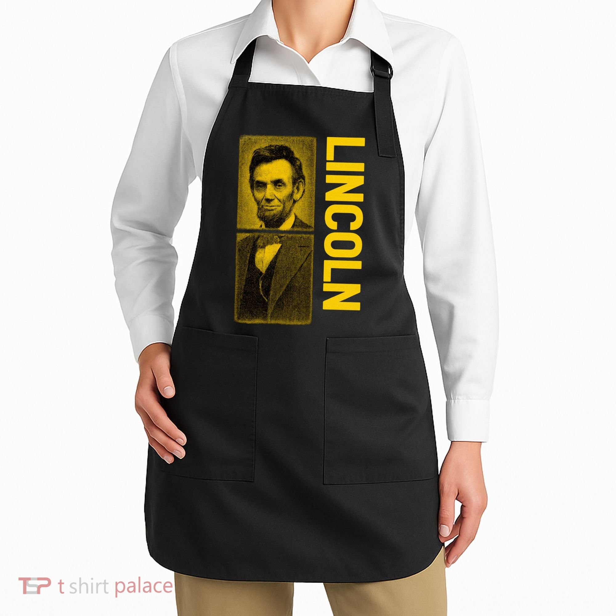 Epic Abraham Lincoln Grunge Portrait Apron