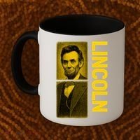 Epic Abraham Lincoln Grunge Portrait Coffee Mug thumb 2