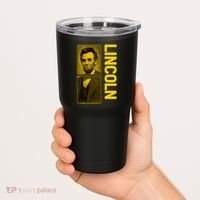 Epic Abraham Lincoln Grunge Portrait Tumbler thumb 2
