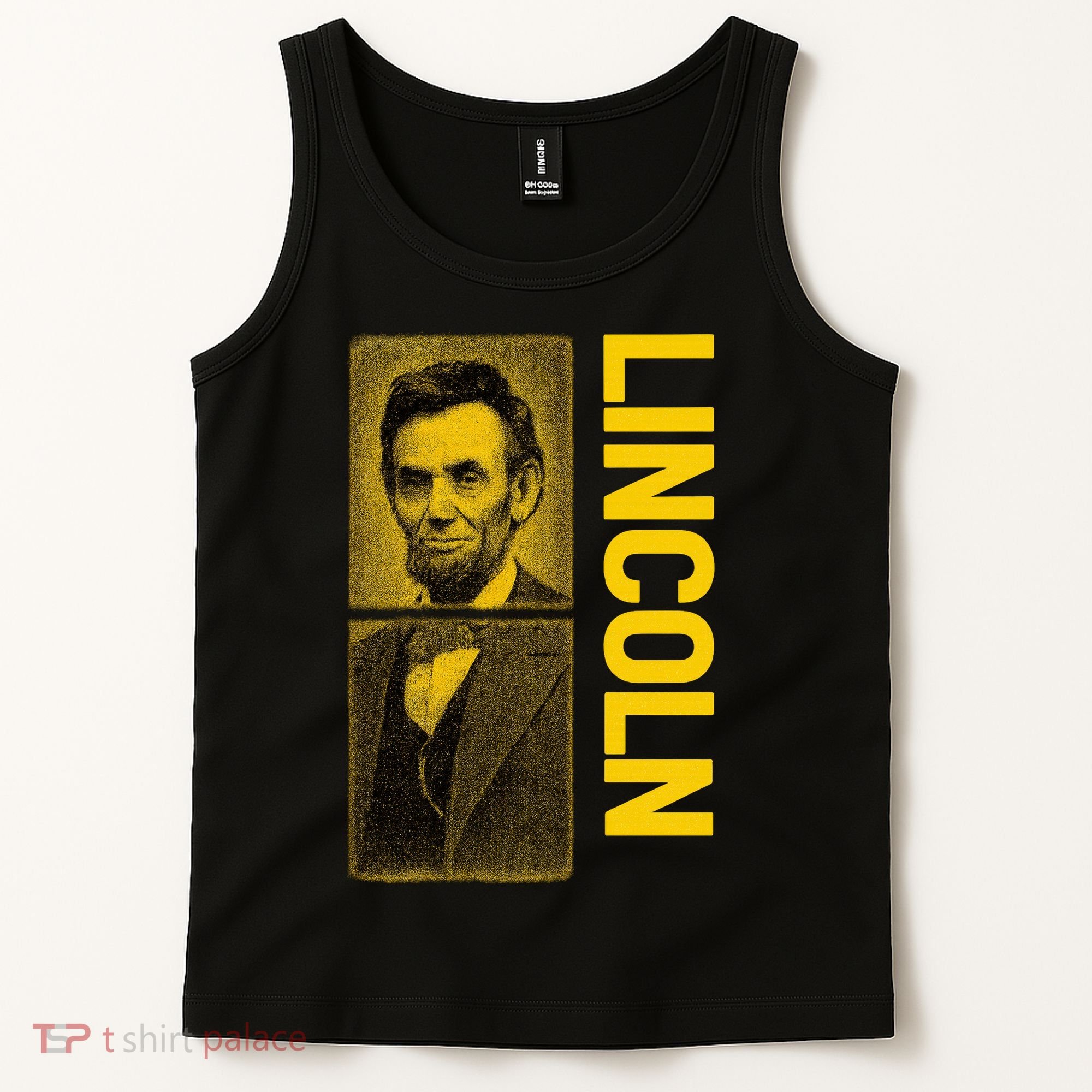 Epic Abraham Lincoln Grunge Portrait Tank Top