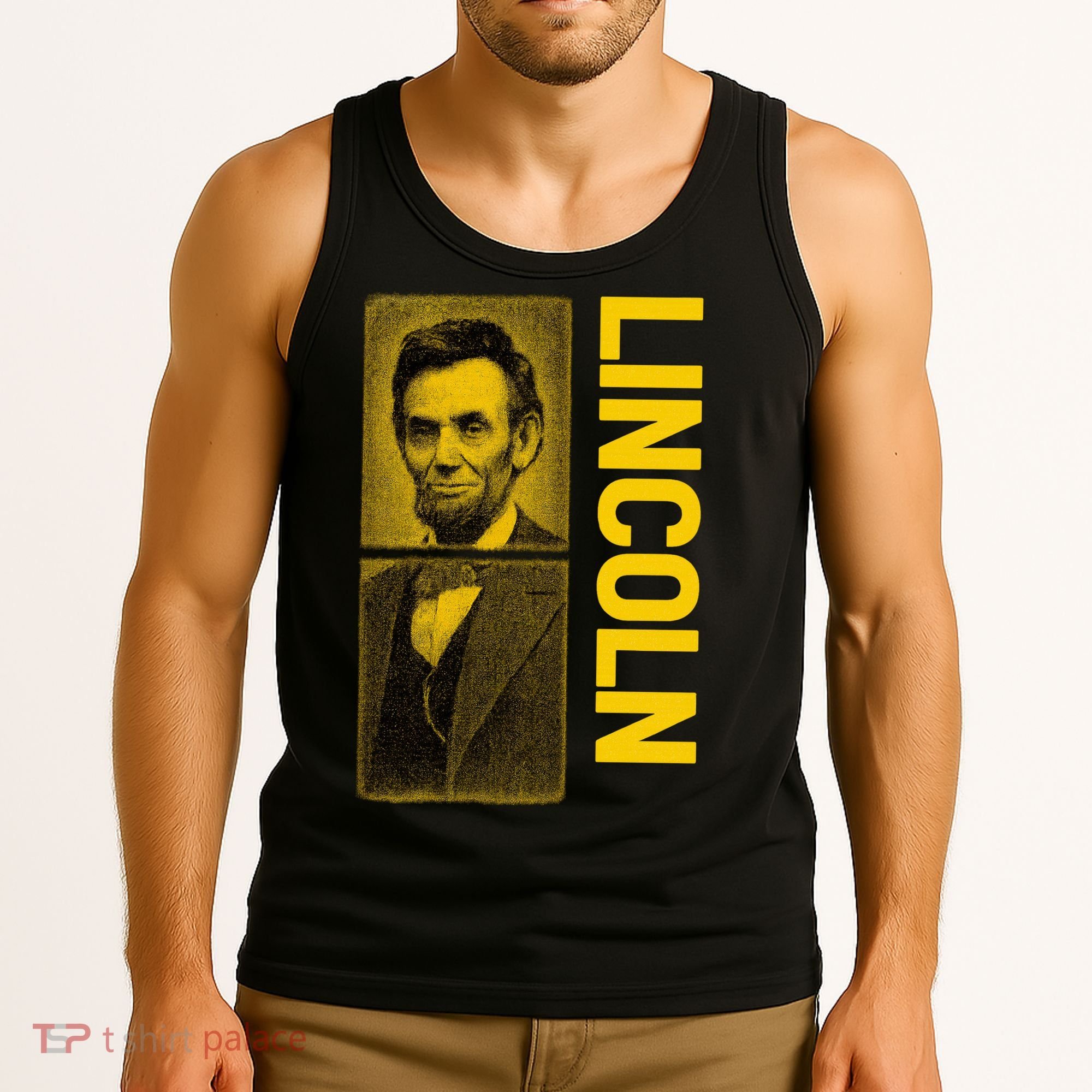 Epic Abraham Lincoln Grunge Portrait Tank Top