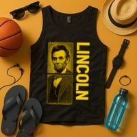 Epic Abraham Lincoln Grunge Portrait Tank Top thumb 4