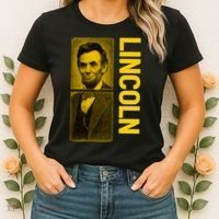 Epic Abraham Lincoln Grunge Portrait Women's T-Shirt thumb 2