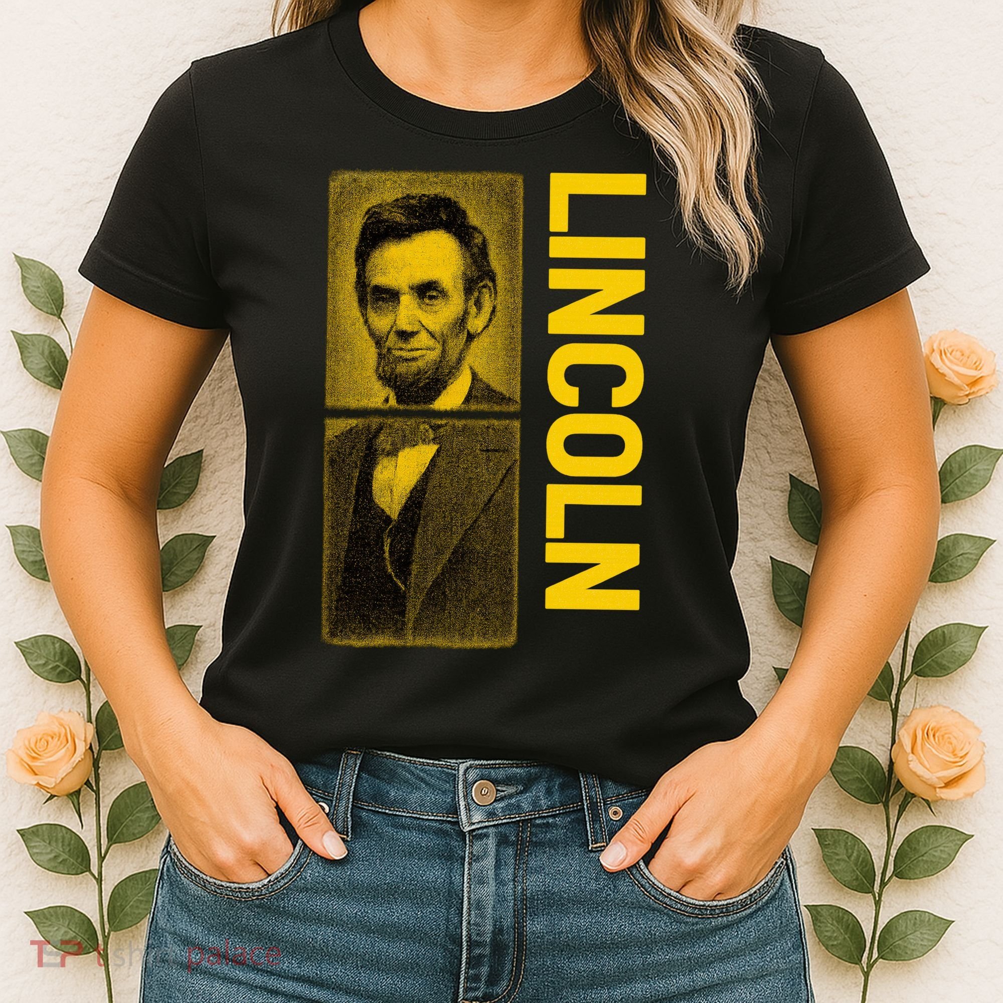 Epic Abraham Lincoln Grunge Portrait Women's T-Shirt