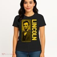 Epic Abraham Lincoln Grunge Portrait Women's T-Shirt thumb 4
