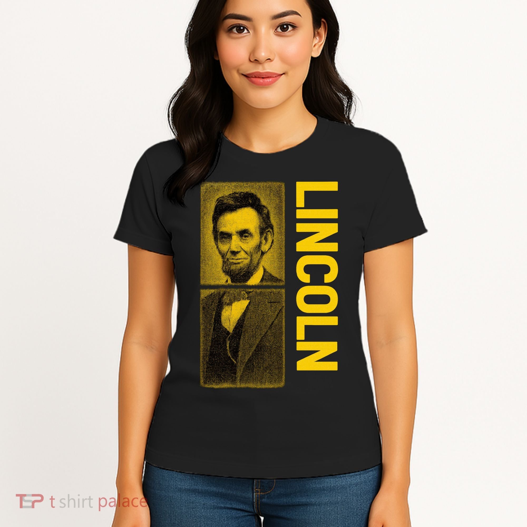 Epic Abraham Lincoln Grunge Portrait Women's T-Shirt