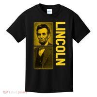 Epic Abraham Lincoln Grunge Portrait Kids T-Shirt thumb 0