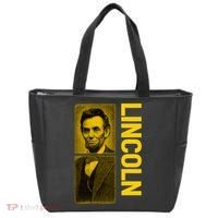 Epic Abraham Lincoln Grunge Portrait Tote Bag thumb 0