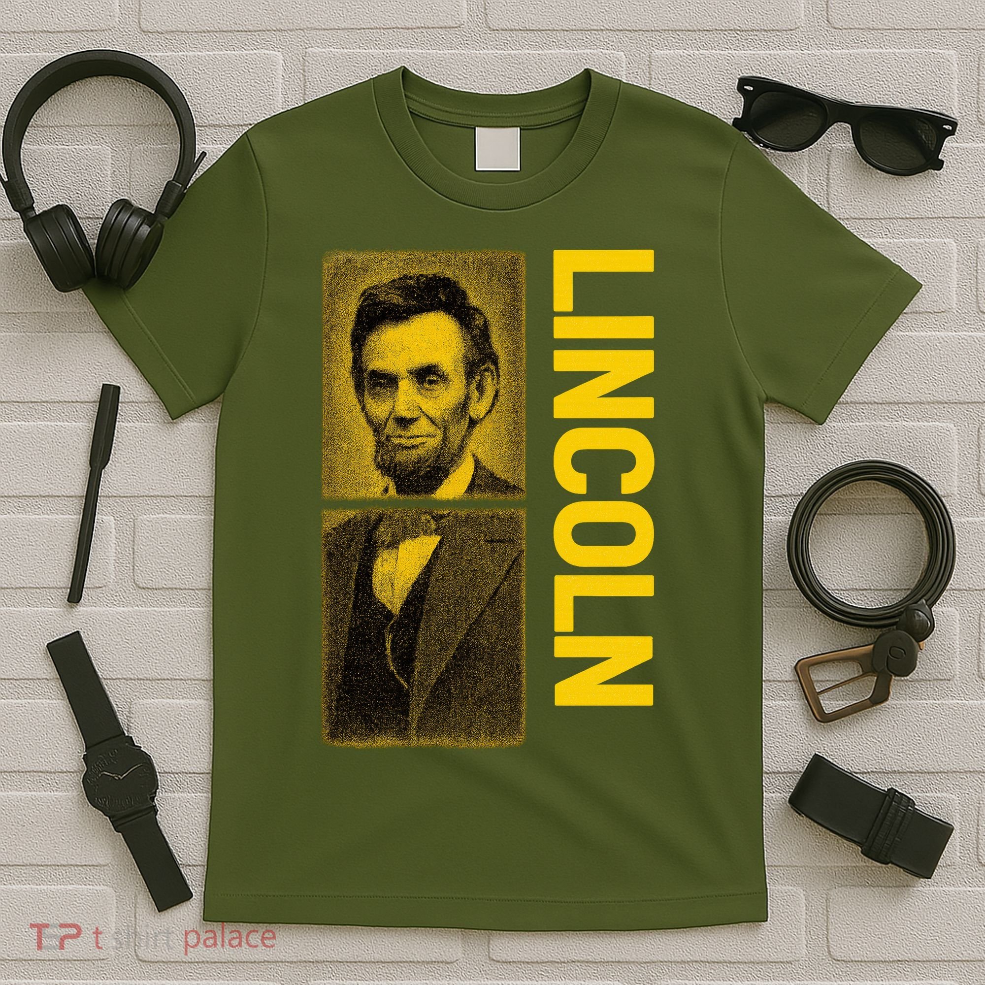 Epic Abraham Lincoln Grunge Portrait T-Shirt