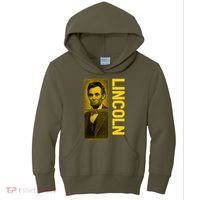 Epic Abraham Lincoln Grunge Portrait Kids Hoodie thumb 0