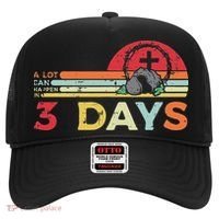 Easter A Lot Can Happen In 3 Days Religious Hat thumb 0